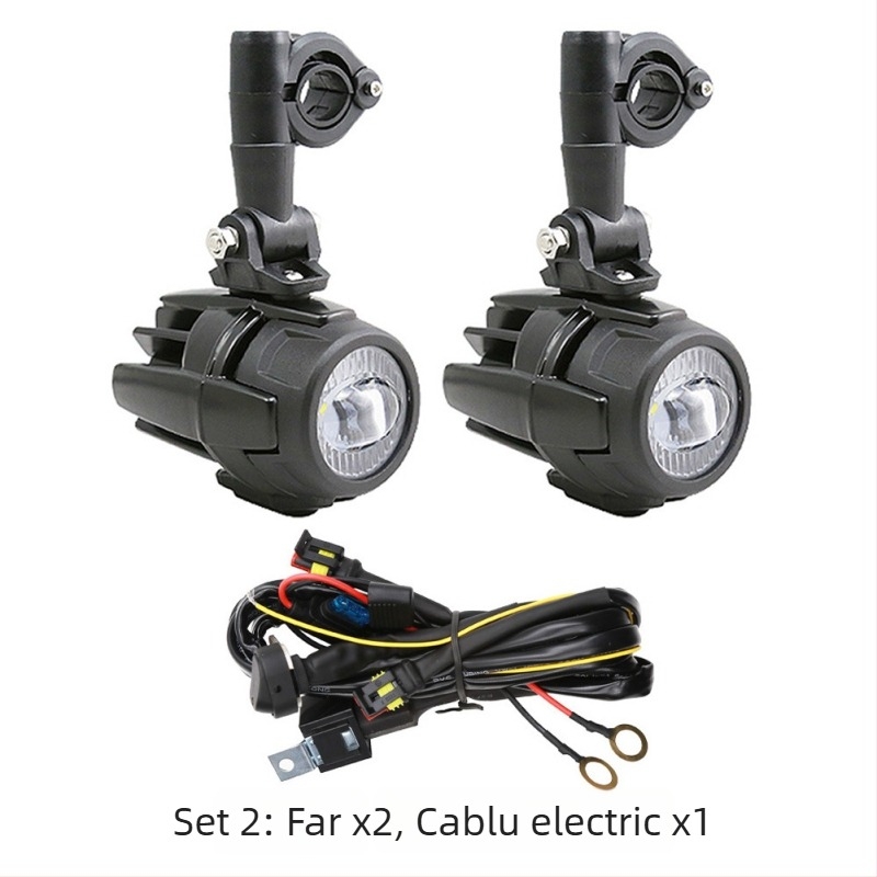 Lumină LED auxiliară pentru motocicletă – 60W, compatibilă cu R1200GS, F800, 700 KTM, model YIA-BMW