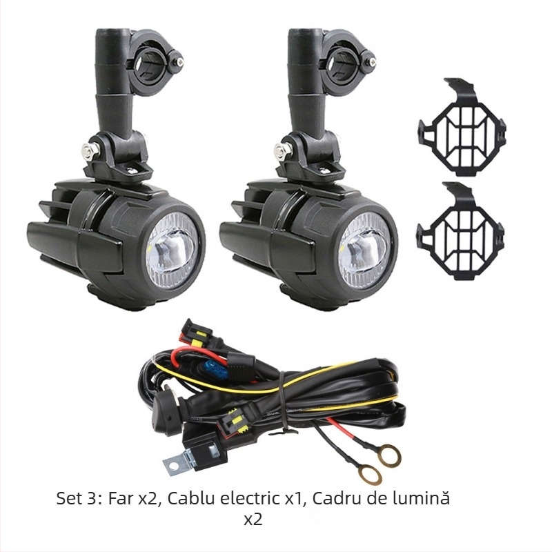 Lumină LED auxiliară pentru motocicletă – 60W, compatibilă cu R1200GS, F800, 700 KTM, model YIA-BMW