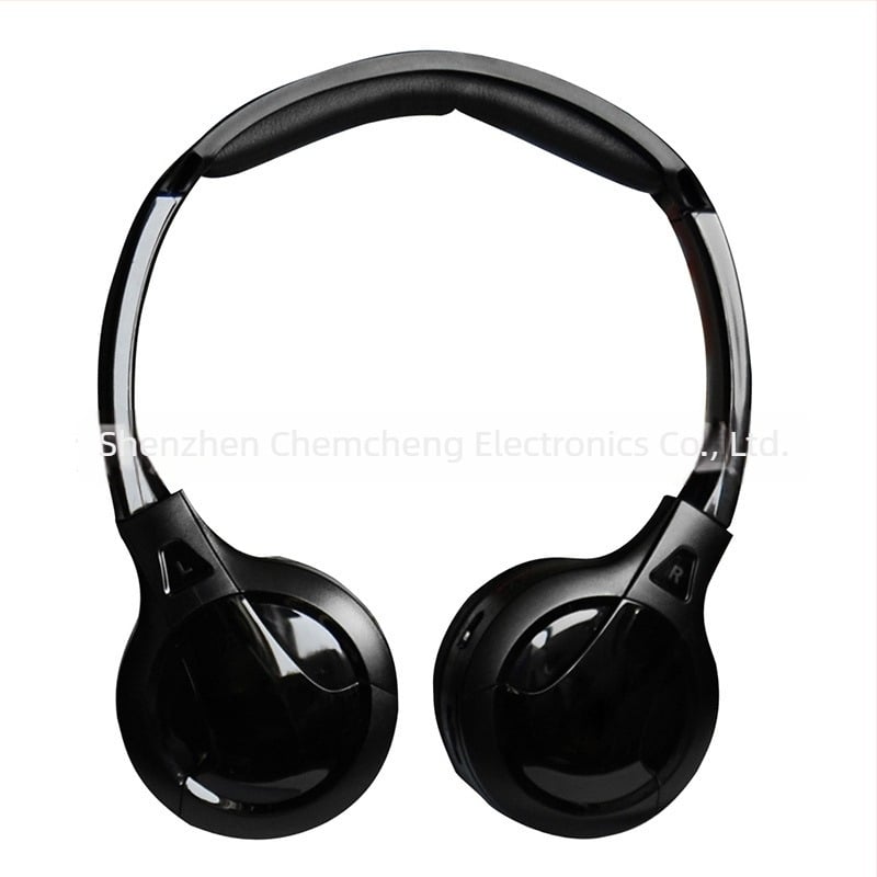 Cască wireless infraroșu pentru mașină cu două canale — compatibilitate universală, model CMC-300D, greutate 0,15 kg, putere 5