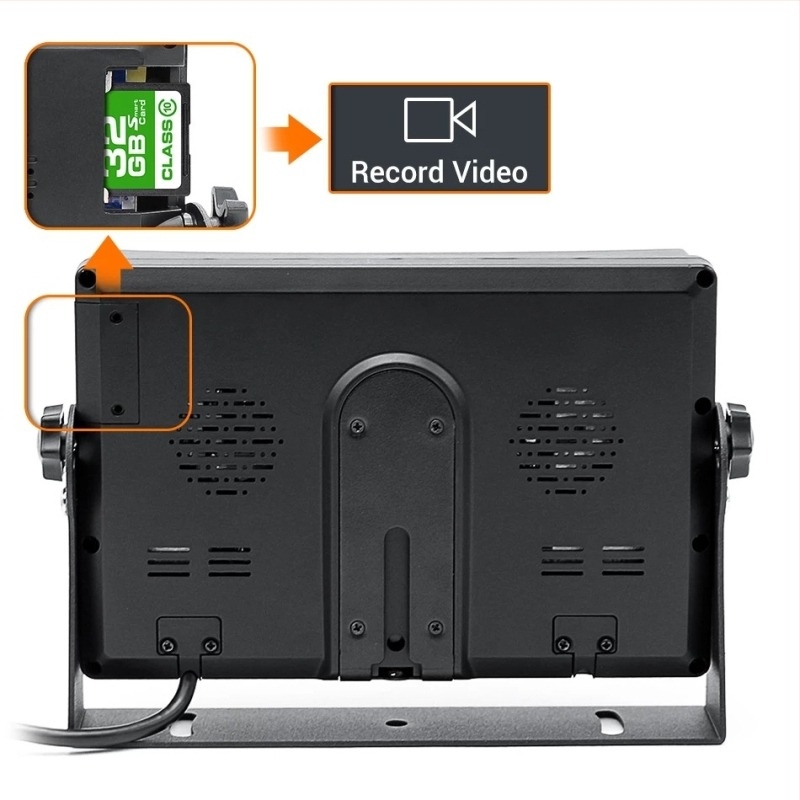 DVR auto cu 4 canale pentru camioane și autobuze, ecran de 7 inch, AHD 1920x1080, 12-36V