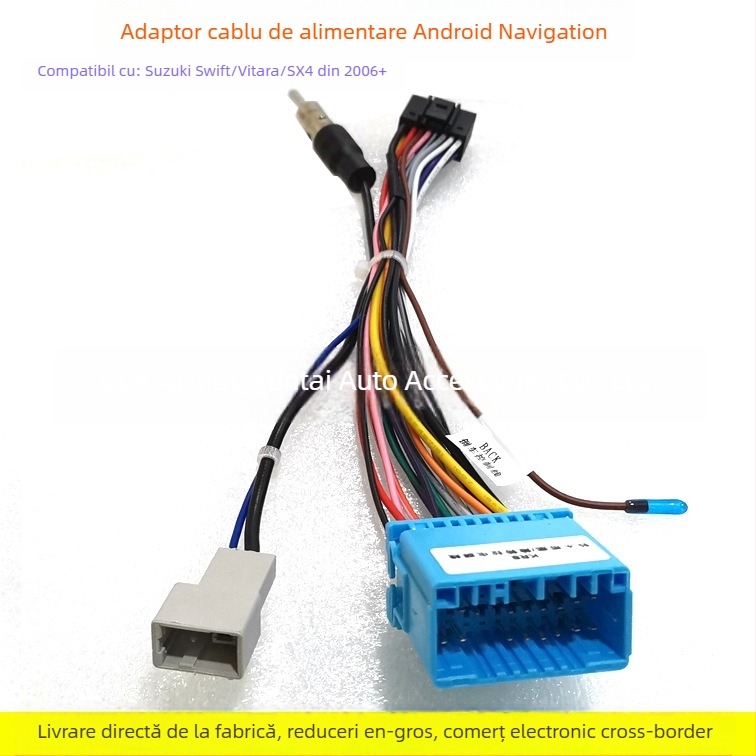 Cablu de alimentare pentru navigația Android Suzuki SU-98, 16P, cupru