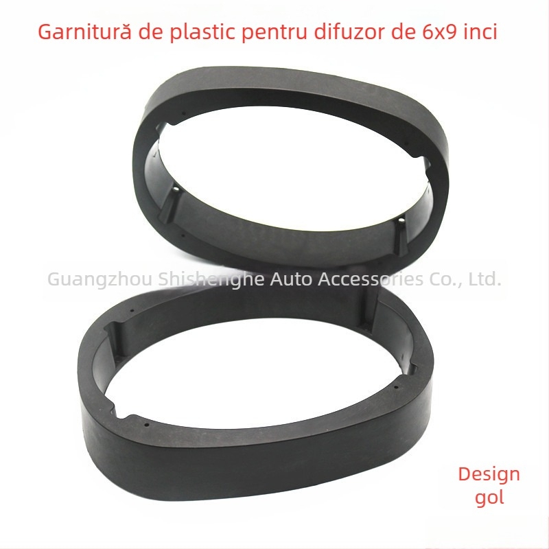 Șaibă din plastic pentru difuzor auto cu design în unghi — amortizare vibrații, reglare adâncime montaj, construcție solidă, greutate 0,1 kg