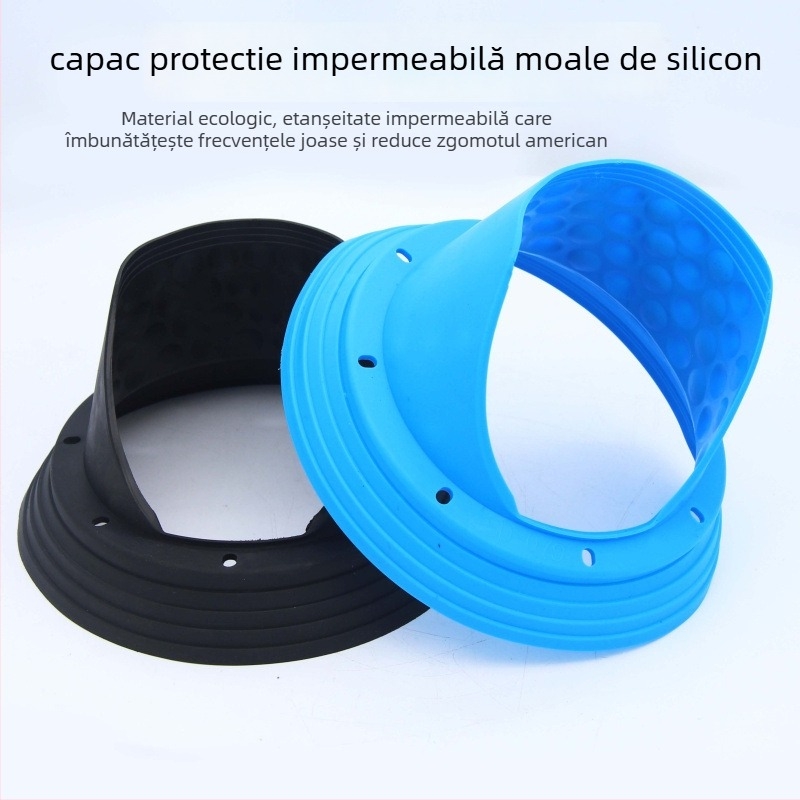 Capac de difuzor auto din silicon, impermeabil – etanș, amortizează vibrațiile și izolează sunetul, protecție împotriva ploilor, cu garnitură