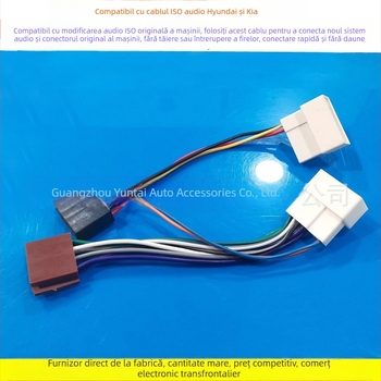 Sistem cablu pentru radio auto HY-05 pentru Hyundai/Kia — cupru tinat, modificare audio, Evoresn/Yisen