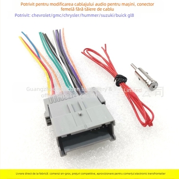 Cablu de alimentare pentru sistemul audio auto CD player GM-05 — Evoresn/Yisen; Material: cupru placat cu staniu; Compatibil cu Chevrolet, Chrysler, Hummer, Buick, Suzuki; Scop: Modificare audio