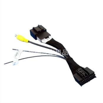 Cablu adaptor pentru camera de marșarier pentru Buick GL6/Regal/Lacrosse/Verano sedan cu ecran OEM, 12V, Plastic + Metal, 50 g