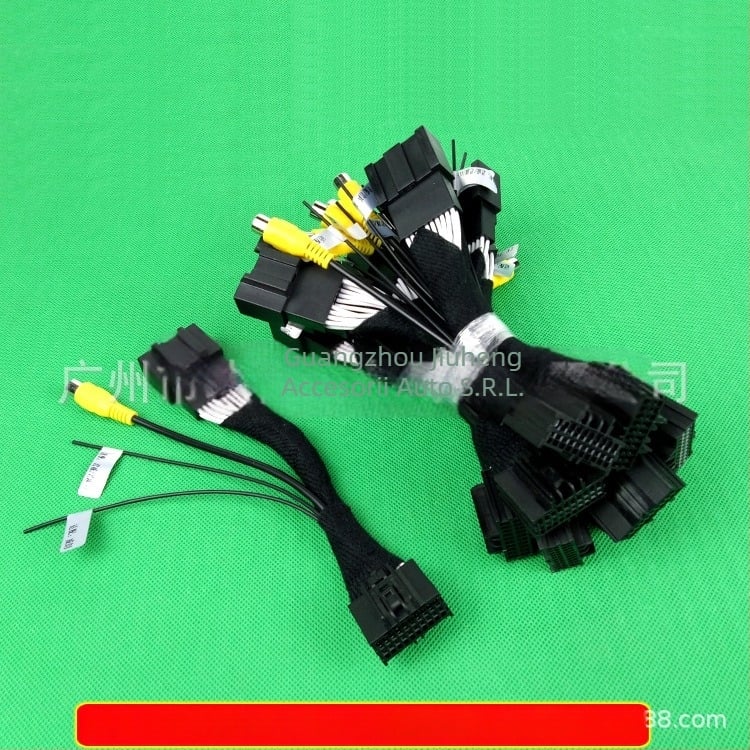 Cablu adaptor pentru camera de marșarier pentru Buick GL6/Regal/Lacrosse/Verano sedan cu ecran OEM, 12V, Plastic + Metal, 50 g