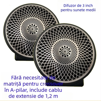 Difuzor central auto, midrange, crossover 3 căi, 20W, 0,9 kg