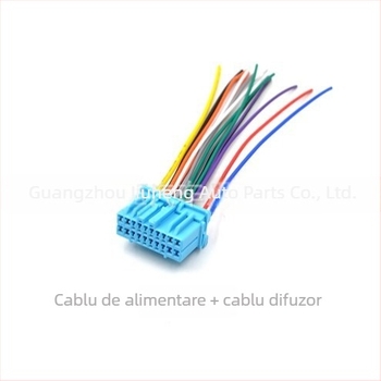 Plug de alimentare pentru CD audio auto, 12V, Peak, plastic + metal, compatibil cu Honda Accord vechi, Buick Excelle, Wuling și Suzuki