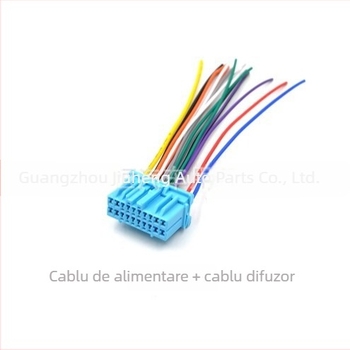 Plug de alimentare pentru CD audio auto, 12V, Peak, plastic + metal, compatibil cu Honda Accord vechi, Buick Excelle, Wuling și Suzuki