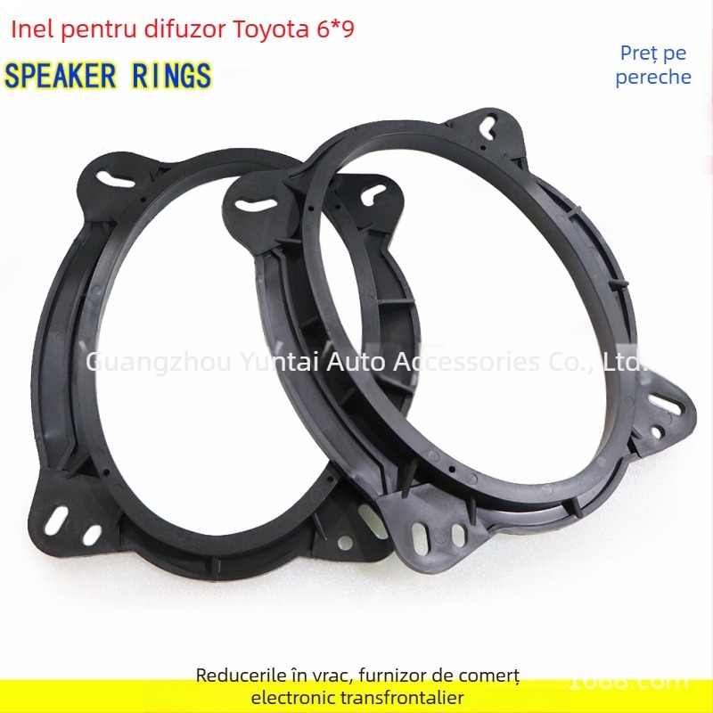 Paduri 6x9 pentru difuzoare Toyota - distanțiere ABS pentru modificare audio, brand Evoresn/Yisen, compatibil cu Toyota