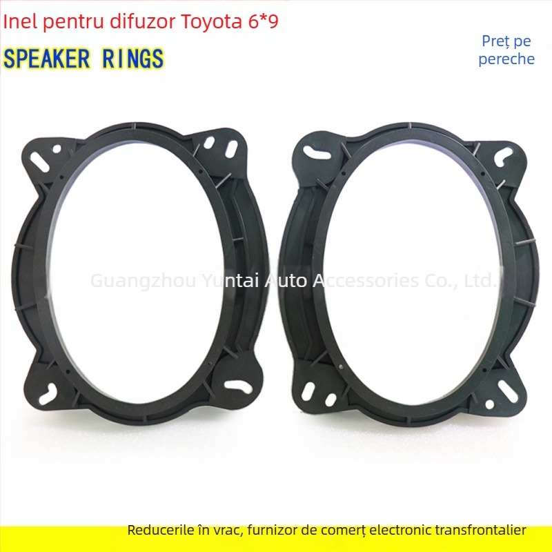 Paduri 6x9 pentru difuzoare Toyota - distanțiere ABS pentru modificare audio, brand Evoresn/Yisen, compatibil cu Toyota
