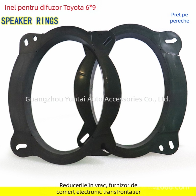 Paduri 6x9 pentru difuzoare Toyota - distanțiere ABS pentru modificare audio, brand Evoresn/Yisen, compatibil cu Toyota