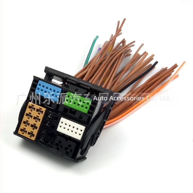 Cablu de alimentare pentru sistemul de infotainment, compatibil cu VW Golf 7, Lingdu și Skoda MIB 280 – cablu 869 CD, cu conector mare