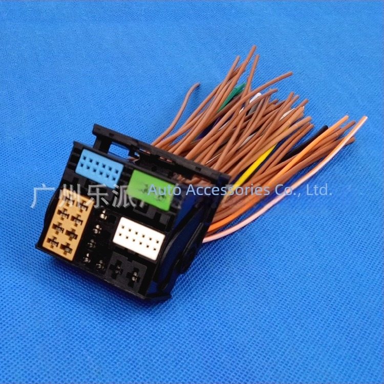 Cablu de alimentare pentru sistemul de infotainment, compatibil cu VW Golf 7, Lingdu și Skoda MIB 280 – cablu 869 CD, cu conector mare