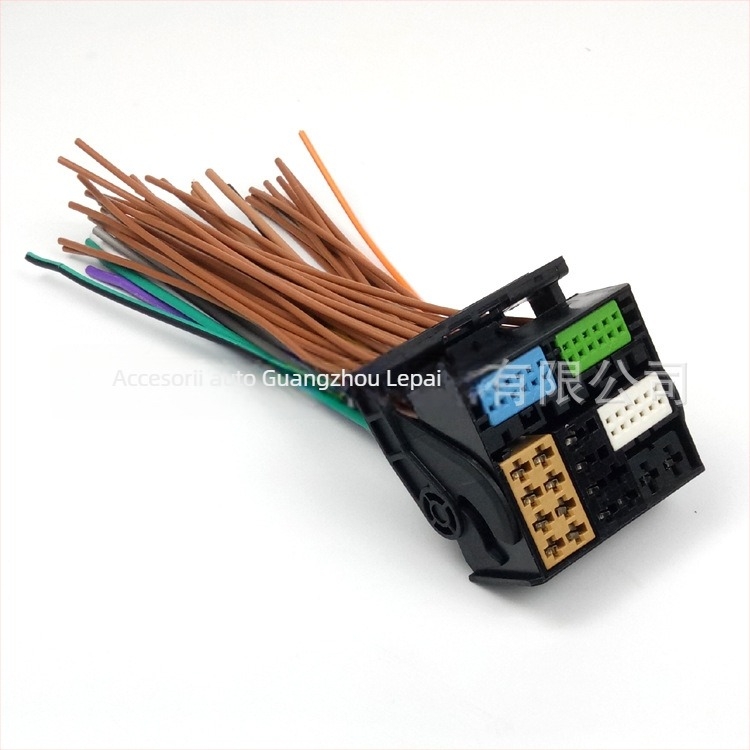 Cablu de alimentare pentru sistemul de infotainment, compatibil cu VW Golf 7, Lingdu și Skoda MIB 280 – cablu 869 CD, cu conector mare