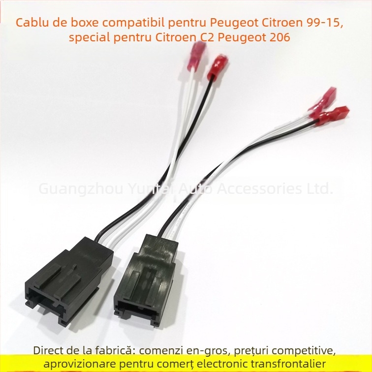 Cablu difuzor Evoresn SP-FD03, cu nucleu de cupru, compatibil cu Citroen C2 / Peugeot 1999–2015
