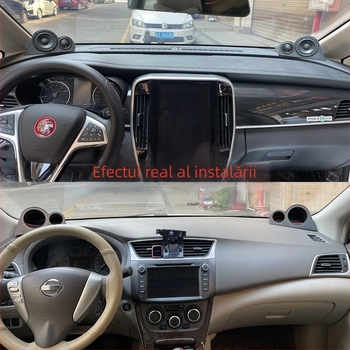 Suport difuzor auto – montură pe coloana A pentru difuzor cu trei benzi, carcasă PA66+ fibră, compatibil universal