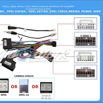Cablu de navigație pentru Android pentru consola centrală cu ecran mare, alimentare 12V, construcție plastic + metal, raport semnal-zgomot 1:1, compatibil cu Opel Astra, Andra, Zafira, Vectra, Corsa, Merilla