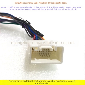 Cablu de cablaj audio pentru Mitsubishi Outlander, standard ISO european, model CLR-01, cupru placat cu tin, 0,05 kg, modificare audio