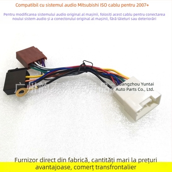 Cablu de cablaj audio pentru Mitsubishi Outlander, standard ISO european, model CLR-01, cupru placat cu tin, 0,05 kg, modificare audio
