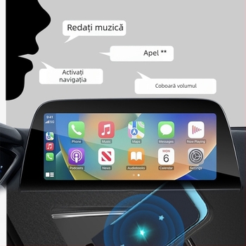 Cutie CarPlay Android Auto pentru mașină, 2 în 1, adaptor cablu spre CarPlay wireless, 60 g, aliaj de zinc, model Y6-1, compatibil cu vehiculele care acceptă CarPlay