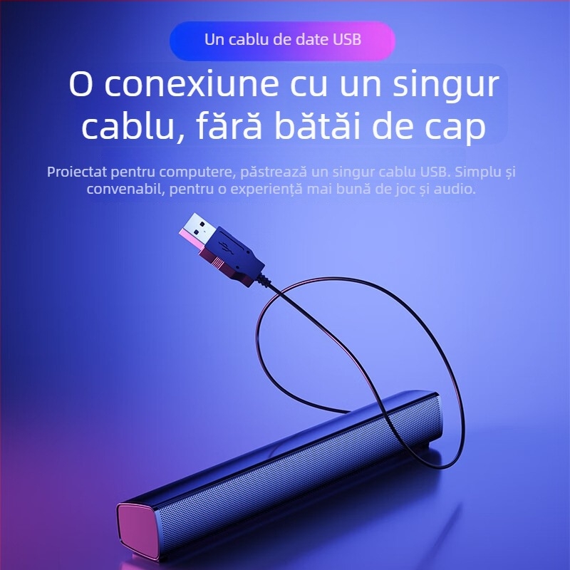 Newman Bt60Plus boxe USB pentru calculator, interval de frecvență 60–16 kHz, putere de ieșire 5×2 W, SNR 90 dB