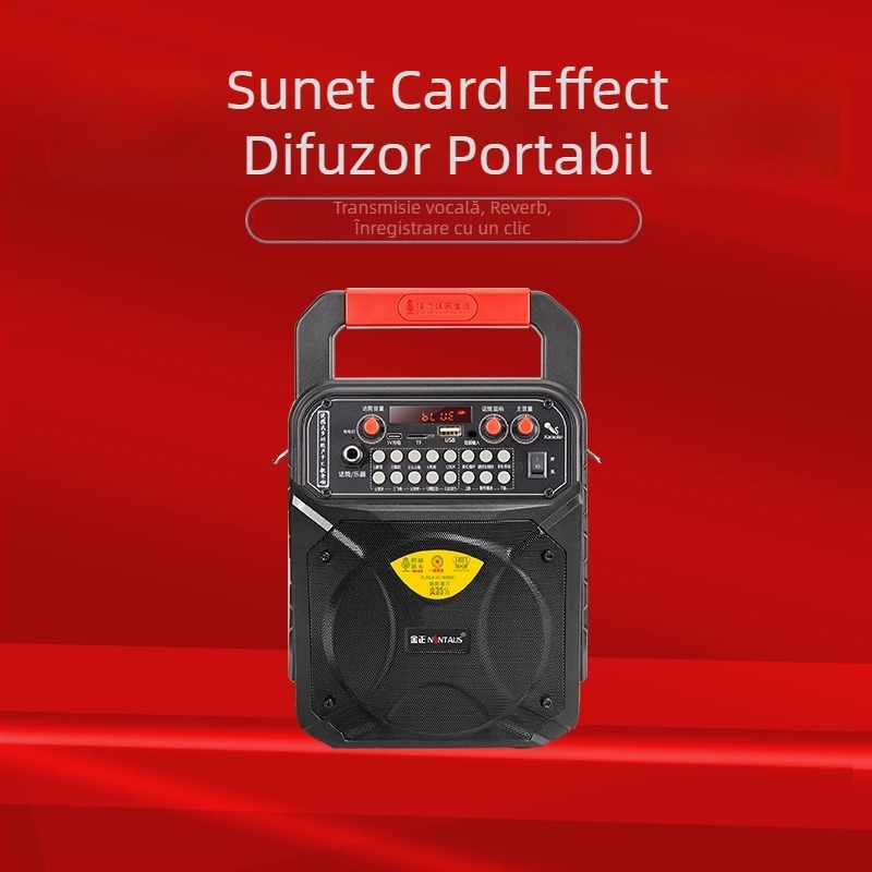 A1 Difuzor Bluetooth Portabil pentru Square Dance - 10W, 100Hz-20kHz, SNR >=75dB, 2000-4000mAh, baterie detașabilă