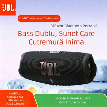 Charge5 Difuzor Bluetooth fără fir cu TWS, IPX7 Rezistent la apă, BT 5.3, 10W, Baterie încorporată 1200–2000mAh