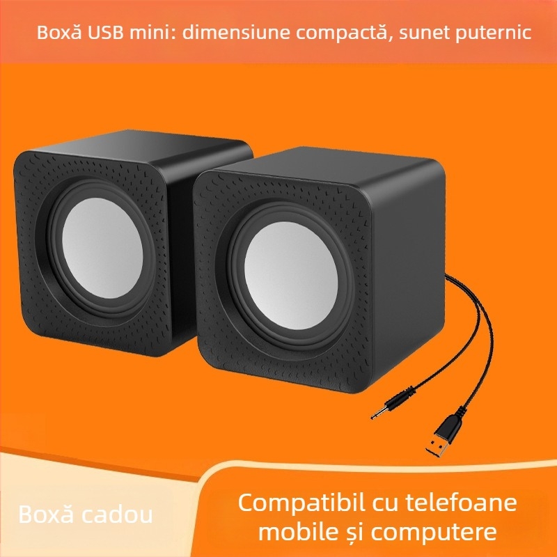 Gigabyte KY-01 difuzor stereo cu fir USB, subwoofer, pentru desktop PC, laptop și dispozitive mobile (2023)