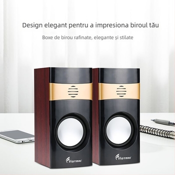 Difuzor USB A12 pentru calculator, intrare 3,5 mm, 40 Hz–20 kHz