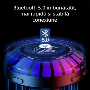 Difuzor Bluetooth cu conducție osoasă | Versiune Bluetooth 5.0 | Răspuns în frecvență 60 Hz–15 kHz | SNR ≥75 dB | Baterie încorporată 300–500 mAh | Putere nominală 5.4 W