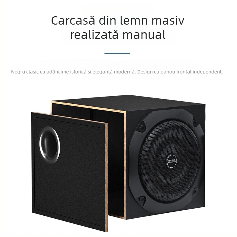 Sistem de difuzoare desktop cu subwoofer și Bluetooth pentru calculator și TV | Hendel | 220V | carcasă din lemn | SNR ≥70 dB | fără baterie încorporată