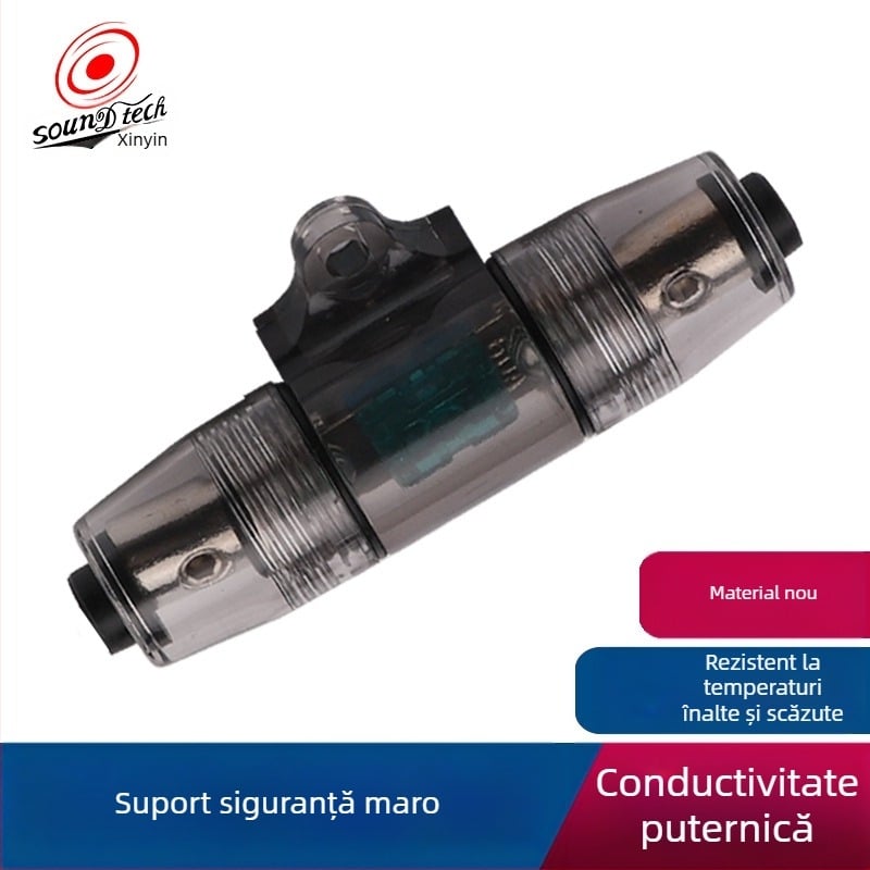 Cutie de siguranțe de 60A, maro, pentru amplificator auto și subwoofer