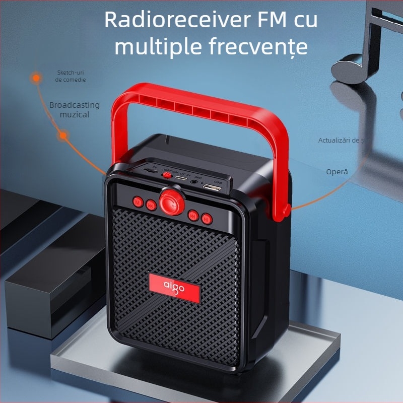 Patriot T51 Difuzor Bluetooth Fără Fir cu Radio, 10W, Subwoofer, Bluetooth 5.0, Rază 15 m