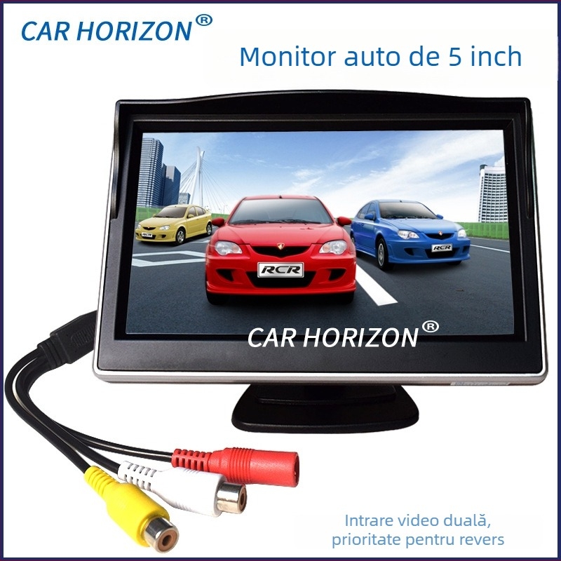 YL-501 ecran LCD auto cu ecran digital, rezoluție 480x272, compatibil NTSC/PAL