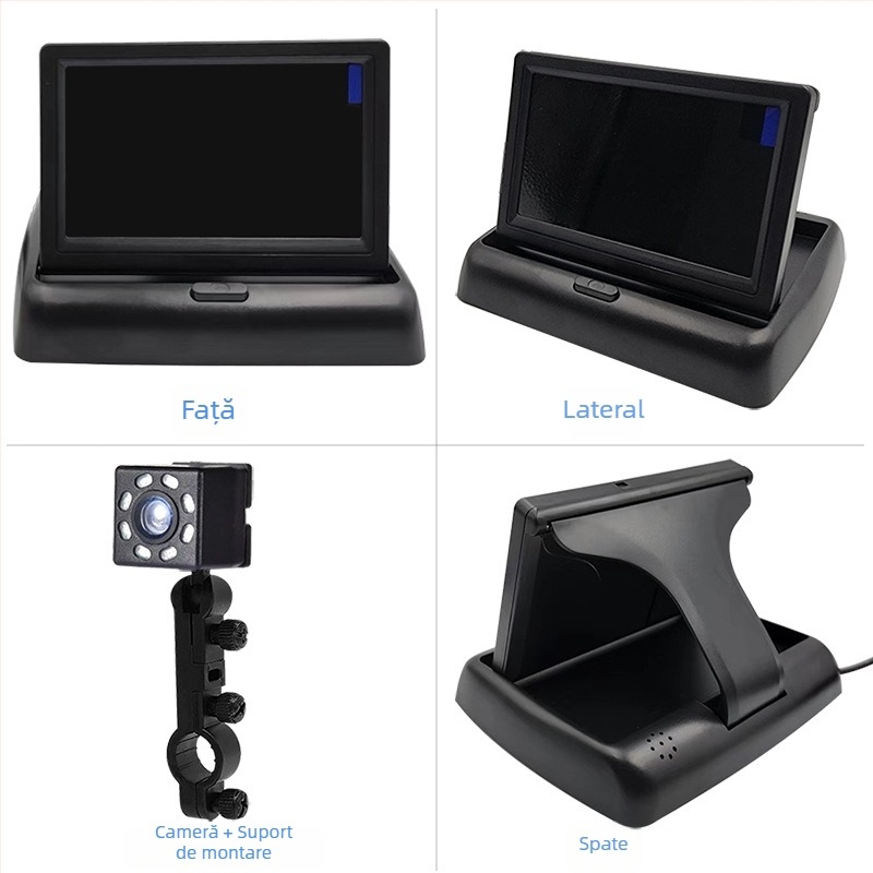Monitor LCD pentru mașină, model 40301, rezoluție 480x272, intrare CVBS