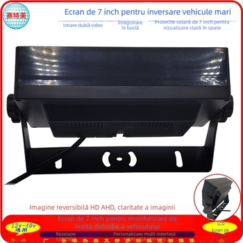 Display LCD auto STM-7910 – ecran digital original, 1080P, intrări AHD/IPC/AV/USB, pentru autobuze și camioane