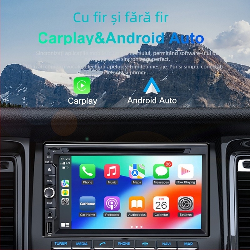 Sistem navigație auto OEM personalizat, 6,95 inch, player multimedia cu DVD și Bluetooth hands-free pentru Nissan