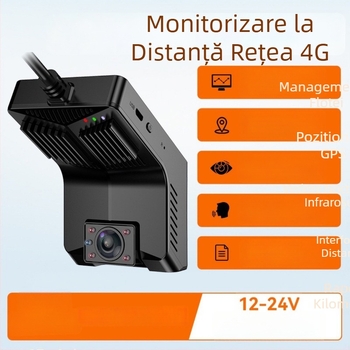 Ruistone CMSV6 DVR 4G cu obiectiv dublu, sistem de gestionare a flotei, înregistrare HD cu unghi larg, vizionare nocturnă și monitorizare la distanță