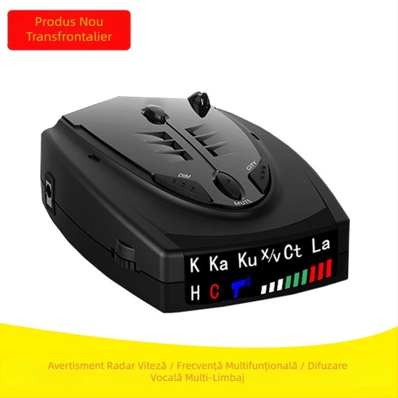 Radar de viteză STR-525, afișaj digital, alimentare 12V, rază de detecție 500–800 m