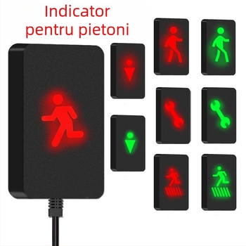 Radar iluminat pentru mers înapoi pentru camioane – 12V, model 001, 1 sondă, avertizare sonoră, potrivit pentru camioane mari, semiremorci, stivuitoare, excavatoare, autobuze