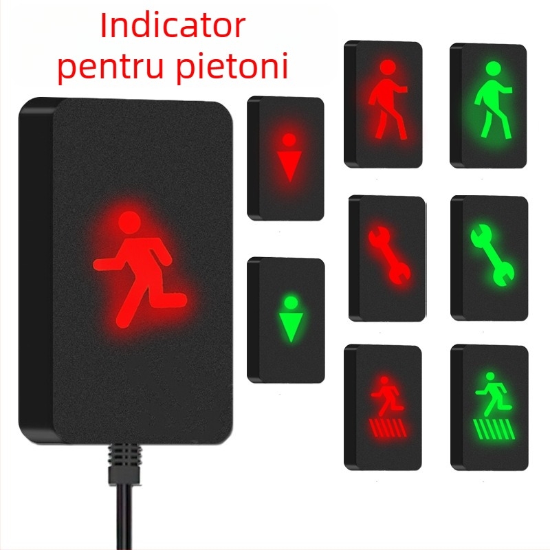 Radar iluminat pentru mers înapoi pentru camioane – 12V, model 001, 1 sondă, avertizare sonoră, potrivit pentru camioane mari, semiremorci, stivuitoare, excavatoare, autobuze