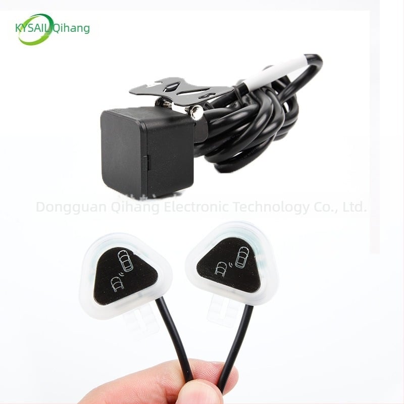 Sistem de monitorizare a unghiurilor moarte și asistență la schimbarea benzii, cu radar 77GHz și lumină de avertizare (12V, 2 sonde, compatibil cu autovehicule/camioane)