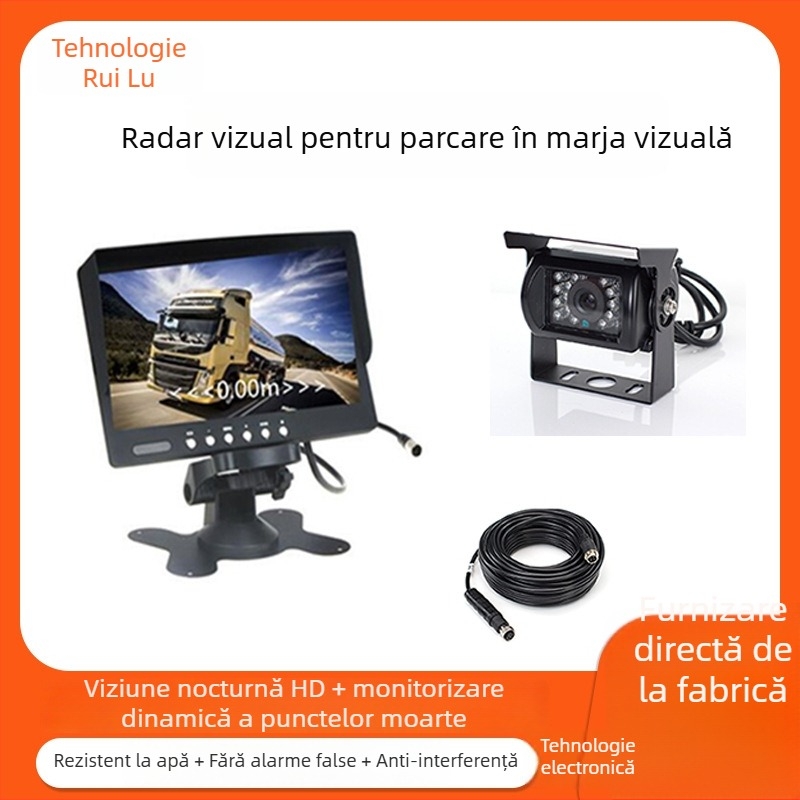 Radar vizual de recul SR-HVS, alimentare 12V, rază de detecție 120, temperatură de funcționare -40°C până la 80°C