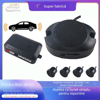 Radar vocal pentru parcare inversă, model A41K, 4 sonde, rază de detecție 0.3–1.5 m, alimentare 12V 2W