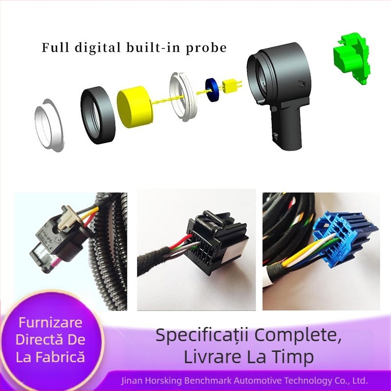 Radar sonor pentru mers înapoi, model 01, 4 sonde, mare interval de detecție, alimentare 12V, compatibil universal