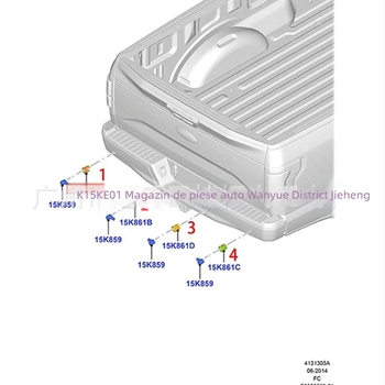 Suport radar deparcare pentru Raptor 2015-2019 (Marcă: YI FEI; Model: FL3Z15K861AA/AB/AC/AE; Material: Plastic)