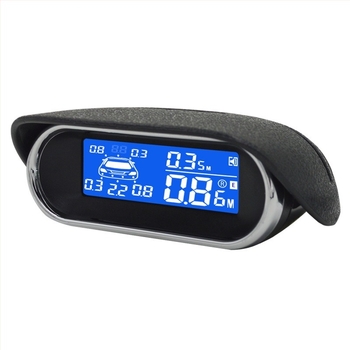 Radar de parcare cu 6 senzori, avertizare vocală și afișaj LCD, 12V, interval de detecție 2,3–0,3 m, alarmă cu patru tonuri, sistem de asistență la parcare