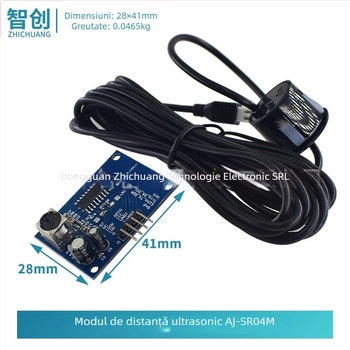 AJ-SR04M Modul ultrasonic cu transmițător-receptor integrat, impermeabil, radar pentru mers înapoi K02